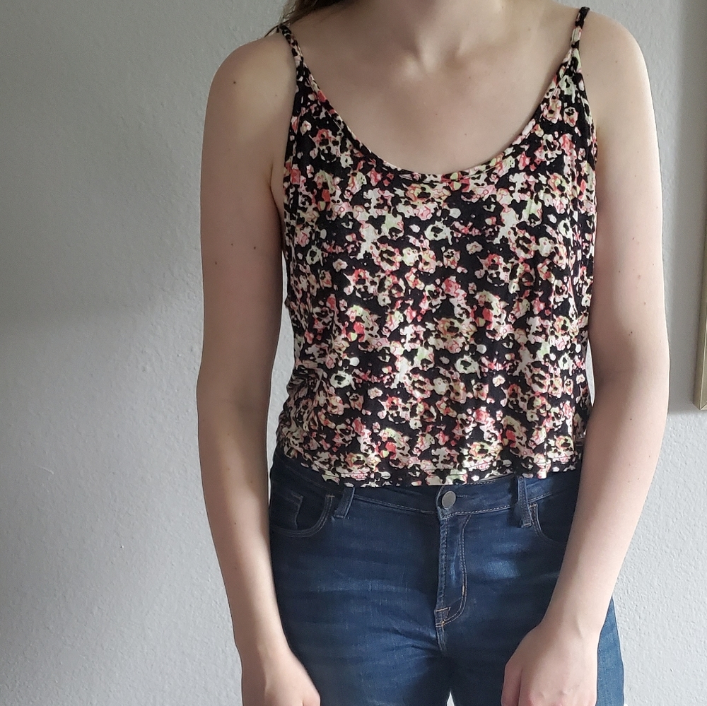 Cropped Floral Camisole